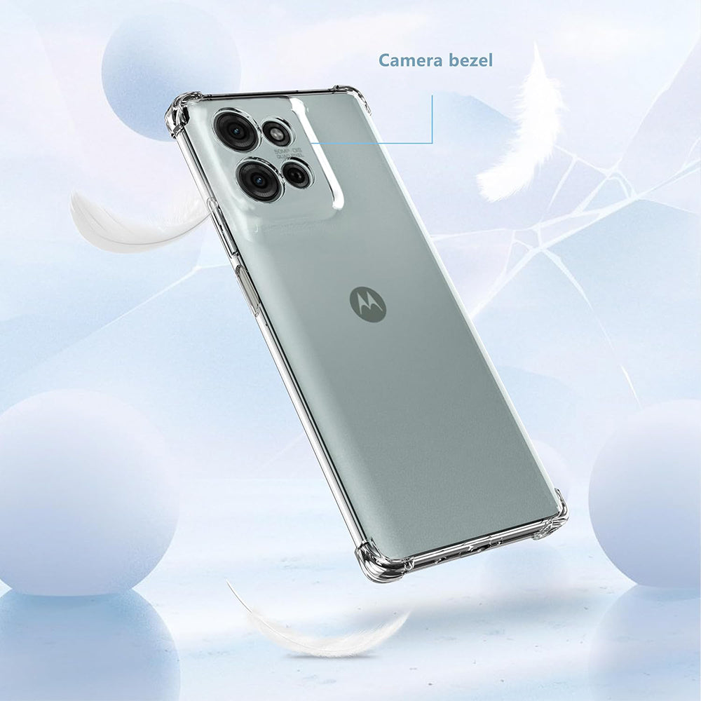 Deksel for Motorola Moto G75, Techsuit, Støtsikker Klar, Transparent