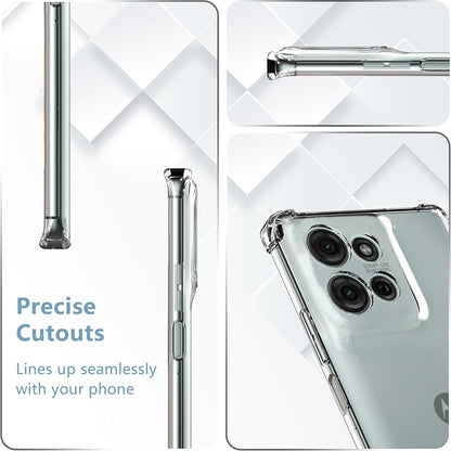 Deksel for Motorola Moto G75, Techsuit, Støtsikker Klar, Transparent
