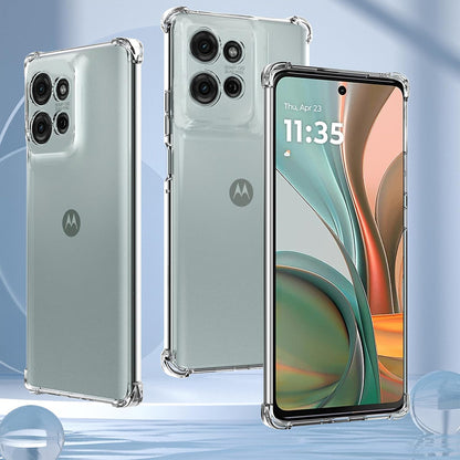 Deksel for Motorola Moto G75, Techsuit, Støtsikker Klar, Transparent