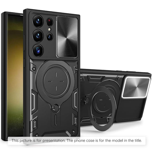 Deksel for Motorola Moto G77 / G67, Techsuit, CamGuard Pro, Svart