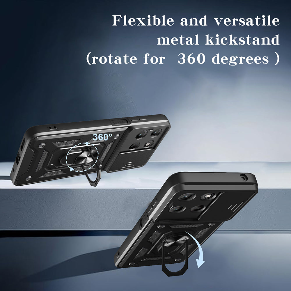 Deksel for Motorola Moto G77 / G67, Techsuit, CamShield, Blå