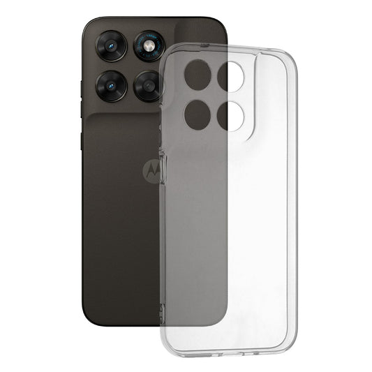Deksel for Motorola Moto G77 / G67, Techsuit, Klar, Gjennomsiktig