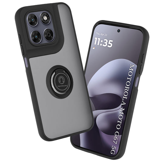 Deksel for Motorola Moto G77 / G67, Techsuit, Glinth, Svart