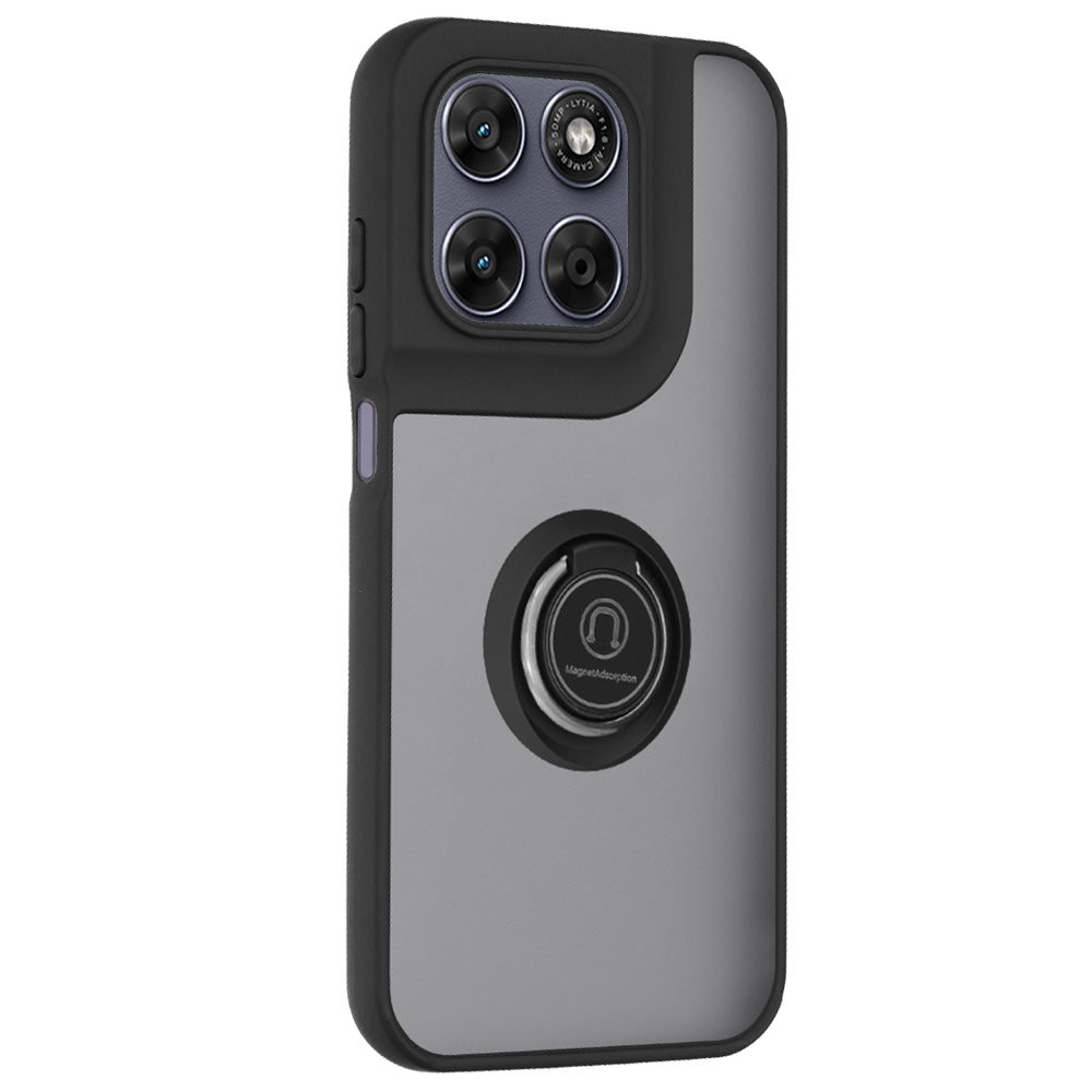 Deksel for Motorola Moto G77 / G67, Techsuit, Glinth, Svart