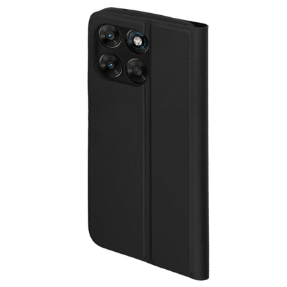 Deksel for Motorola Moto G77 / G67, Techsuit, Magskin Book, Svart