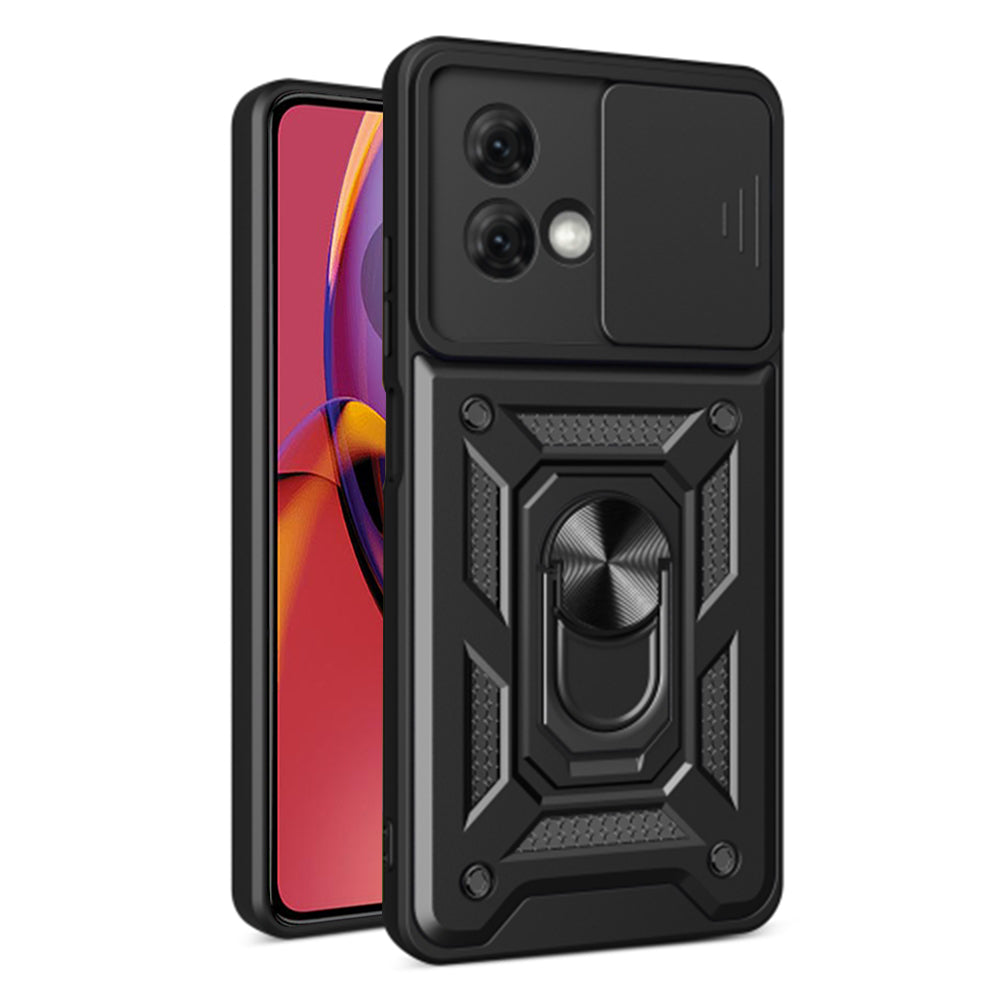 Deksel for Motorola Moto G84, Techsuit, CamShield, Svart