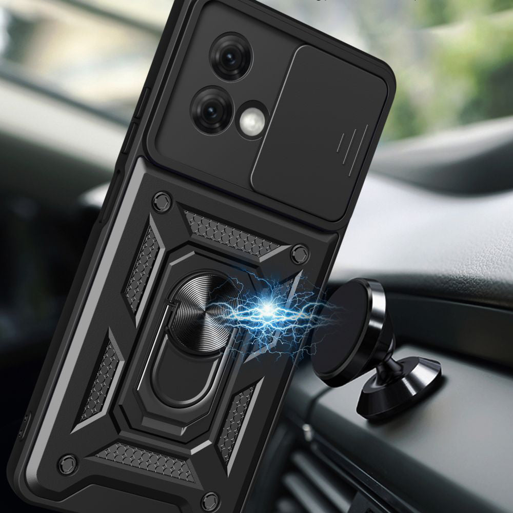 Deksel for Motorola Moto G84, Techsuit, CamShield, Svart