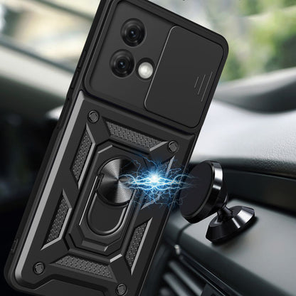 Deksel for Motorola Moto G84, Techsuit, CamShield, Svart