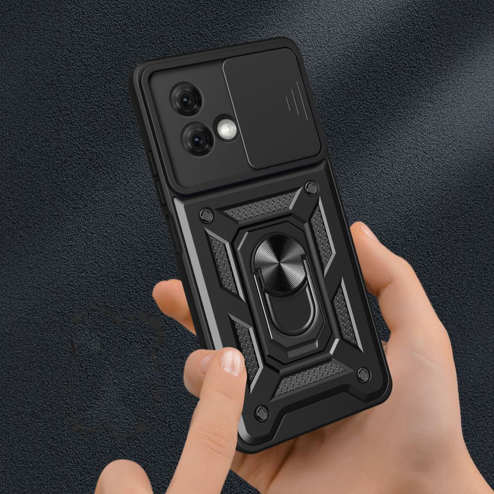 Deksel for Motorola Moto G84, Techsuit, CamShield, Svart