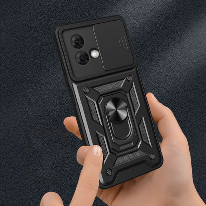 Deksel for Motorola Moto G84, Techsuit, CamShield, Svart