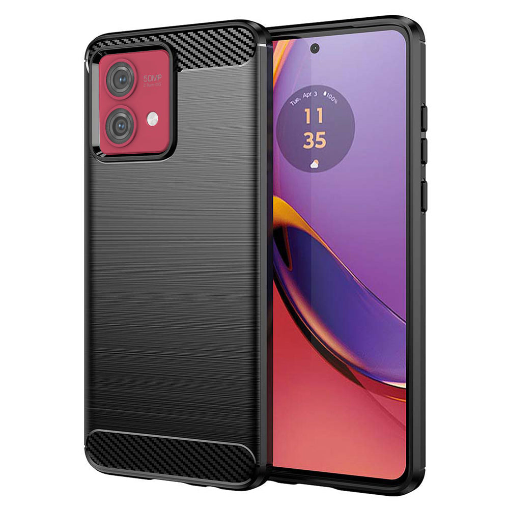 Deksel til Motorola Moto G84, Techsuit, Karbon, Svart