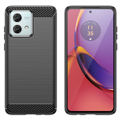 Deksel til Motorola Moto G84, Techsuit, Karbon, Svart