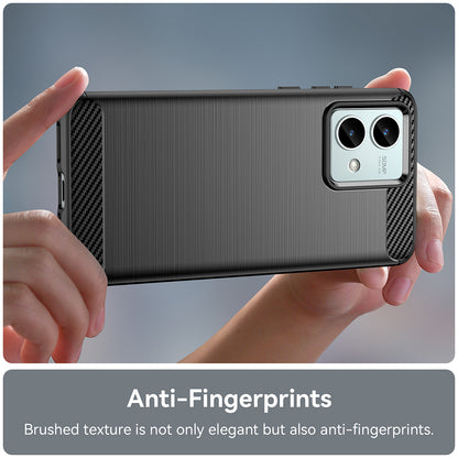 Deksel til Motorola Moto G84, Techsuit, Karbon, Svart