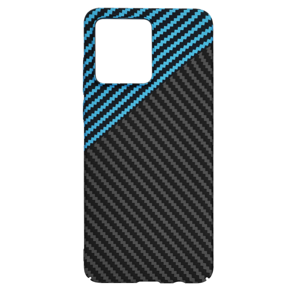 Deksel for Motorola Moto G84, Techsuit, Carbonite FiberShell, Svart Bleu