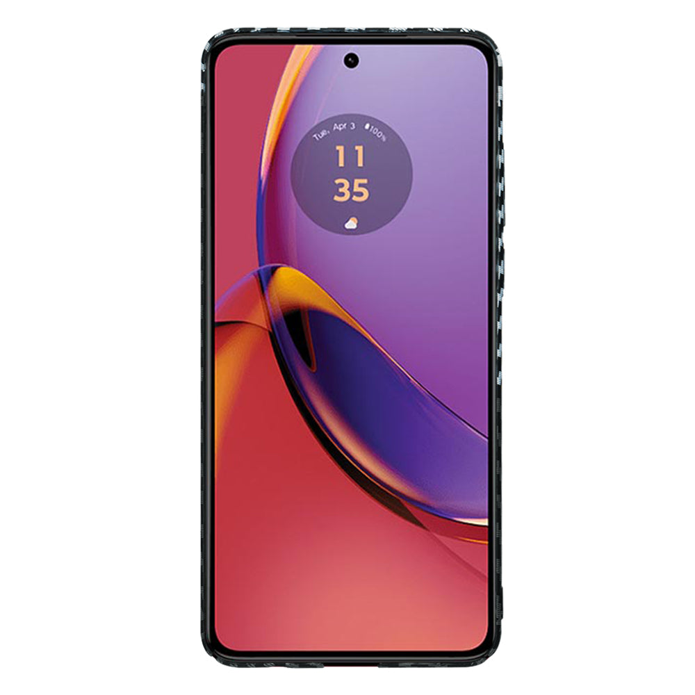 Deksel til Motorola Moto G84, Techsuit, Carbonite FiberShell, Svart Grå