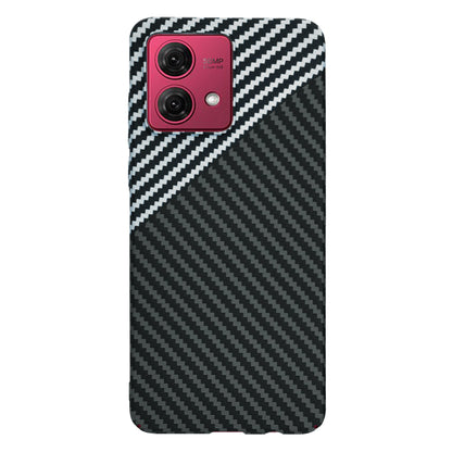 Deksel til Motorola Moto G84, Techsuit, Carbonite FiberShell, Svart Grå