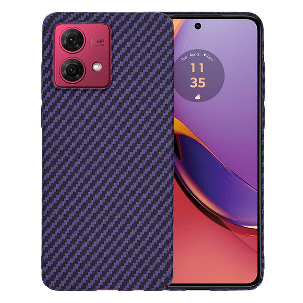 Deksel til Motorola Moto G84, Techsuit, Carbonite FiberShell, Lilla