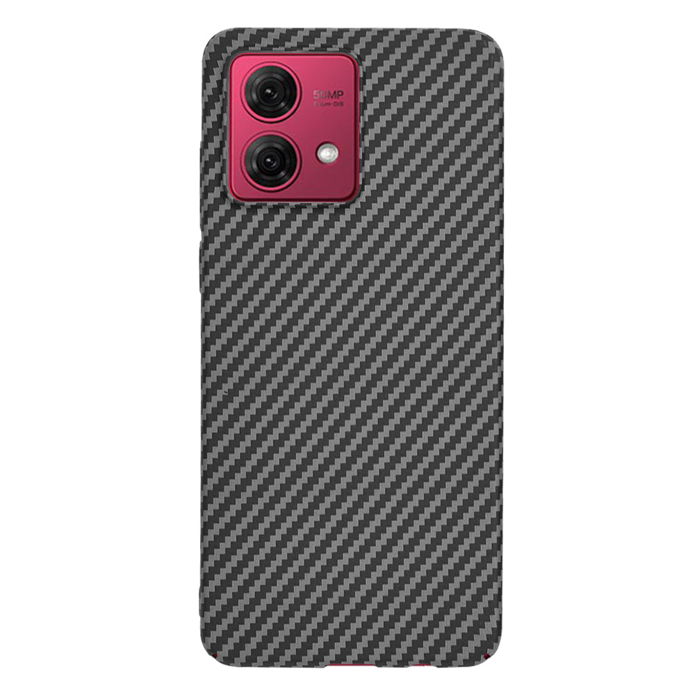 Deksel til Motorola Moto G84, Techsuit, Carbonite FiberShell, Svart