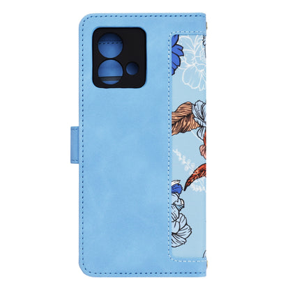 Deksel for Motorola Moto G84, Techsuit, FlipCraft, Blå