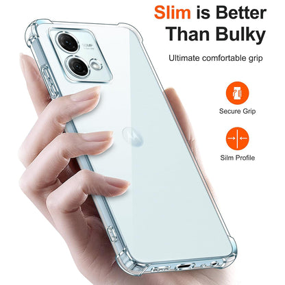 Deksel for Motorola Moto G84, Techsuit, Støtsikker Klar, Transparent