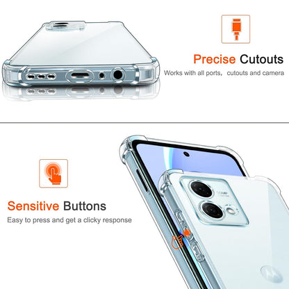 Deksel for Motorola Moto G84, Techsuit, Støtsikker Klar, Transparent