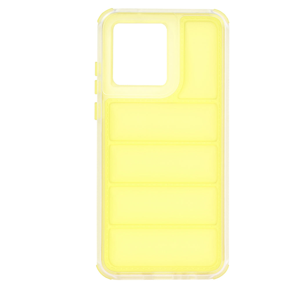 Deksel for Motorola Moto G84, Techsuit, Wave Shield, Gul