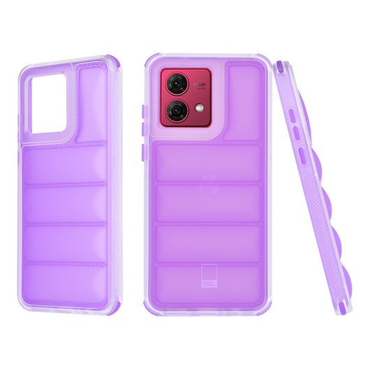 Deksel for Motorola Moto G84, Techsuit, Wave Shield, Lilla