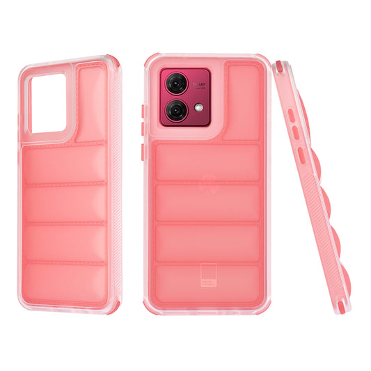 Deksel for Motorola Moto G84, Techsuit, Wave Shield, Rød