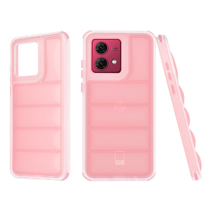 Deksel til Motorola Moto G84, Techsuit, Wave Shield, Rosa