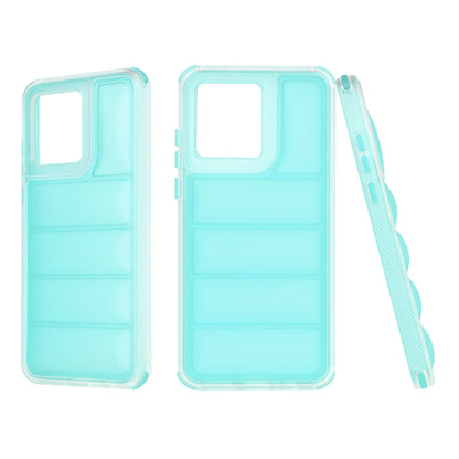 Deksel for Motorola Moto G84, Techsuit, Wave Shield, Turkis