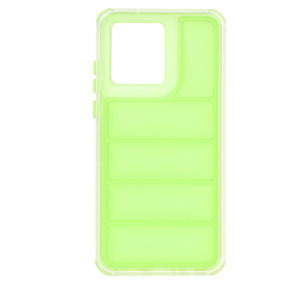 Deksel for Motorola Moto G84, Techsuit, Wave Shield, Grønn