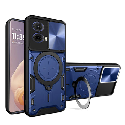 Deksel til Motorola Moto G85, Techsuit, CamGuard Pro, Blå