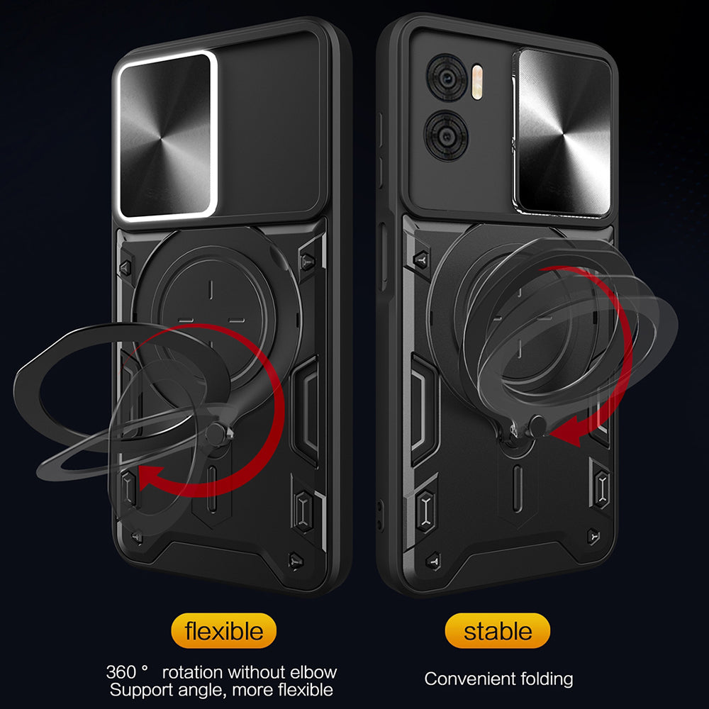 Deksel til Motorola Moto G85, Techsuit, CamGuard Pro, Blå