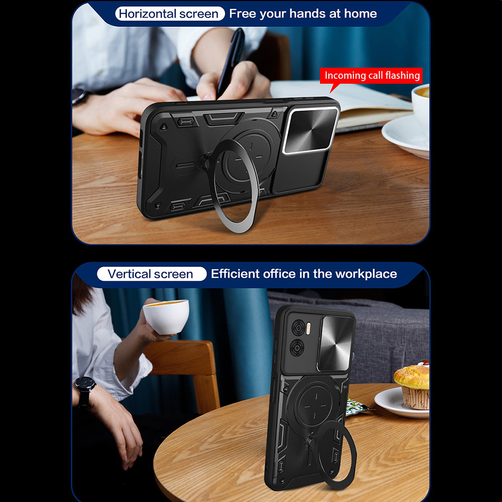Deksel til Motorola Moto G85, Techsuit, CamGuard Pro, Blå