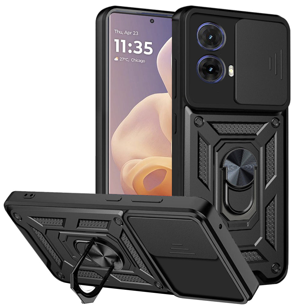 Deksel til Motorola Moto G85, Techsuit, CamShield, Svart