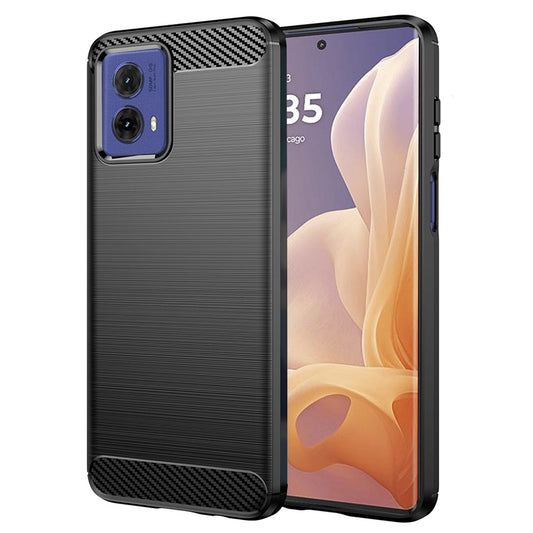 Deksel til Motorola Moto G85, Techsuit, Karbon, Svart