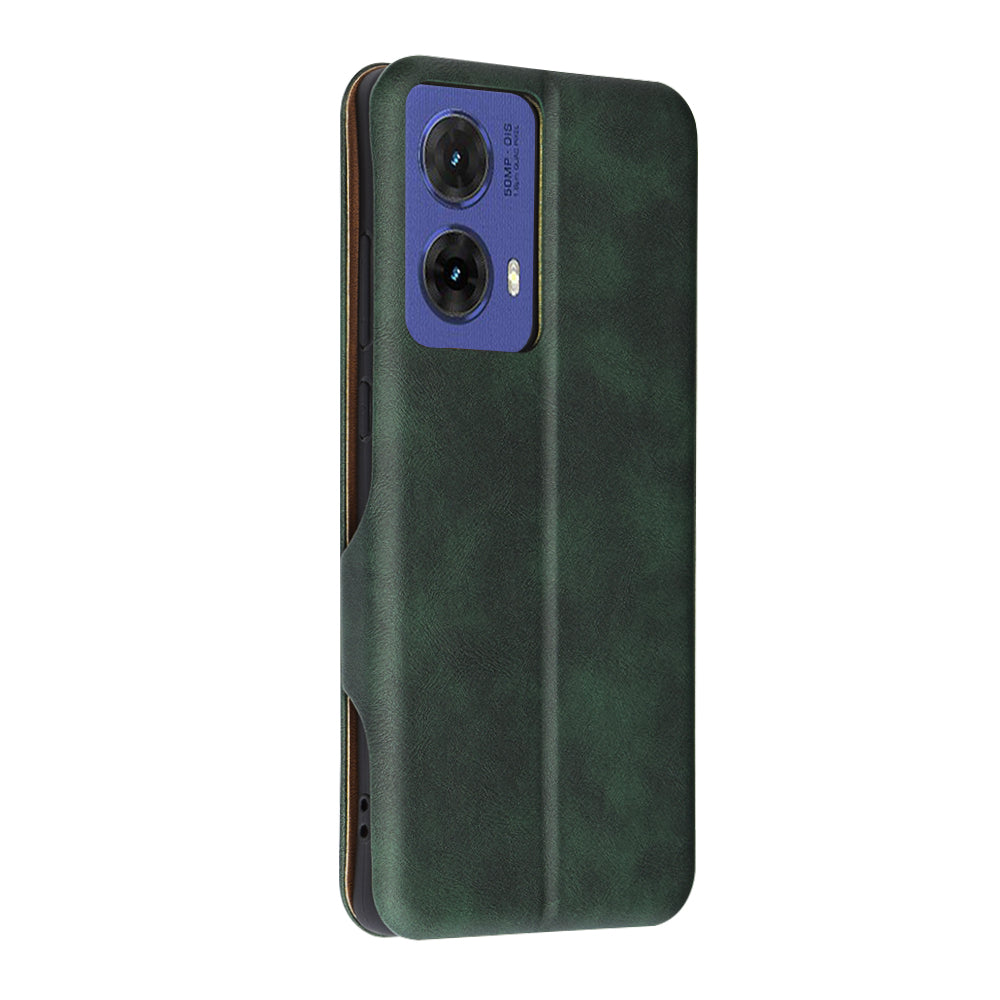 Deksel for Motorola Moto G85, Techsuit, Safe Wallet Plus, Grønn