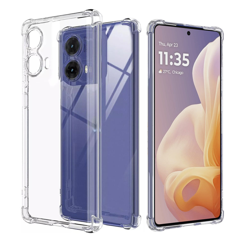 Deksel for Motorola Moto G85, Techsuit, Støtsikker Klar, Transparent