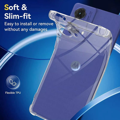 Deksel for Motorola Moto G85, Techsuit, Støtsikker Klar, Transparent