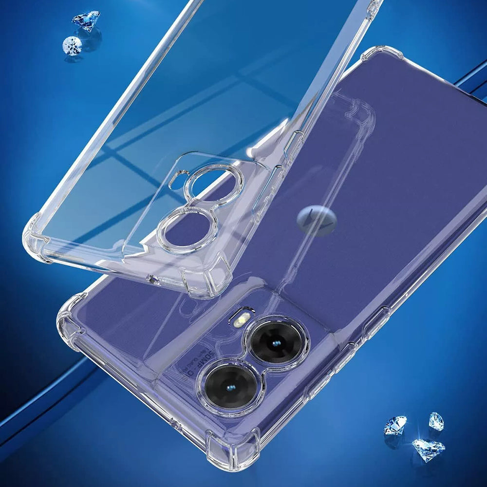 Deksel for Motorola Moto G85, Techsuit, Støtsikker Klar, Transparent