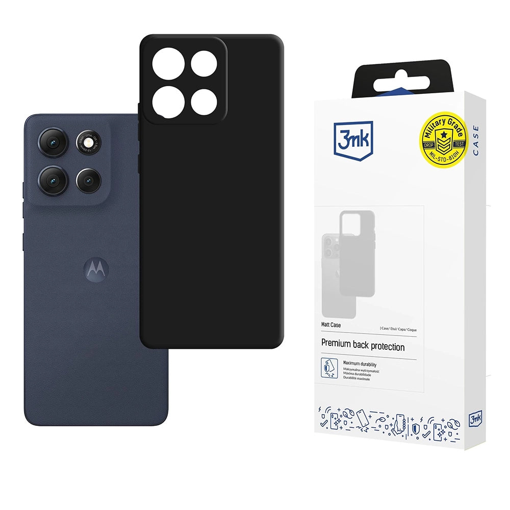 Deksel for Motorola Moto G86, 3MK, Matt svart
