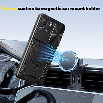 Deksel for Motorola Moto G86, Techsuit, CamGuard Pro, Blå