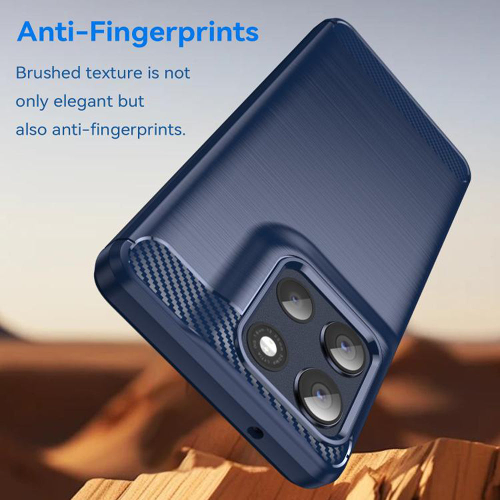 Deksel for Motorola Moto G86, Techsuit, Karbon, Blå