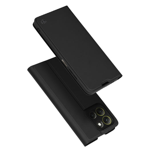 Deksel for Motorola Moto G86, Techsuit, Magskin Book, Svart