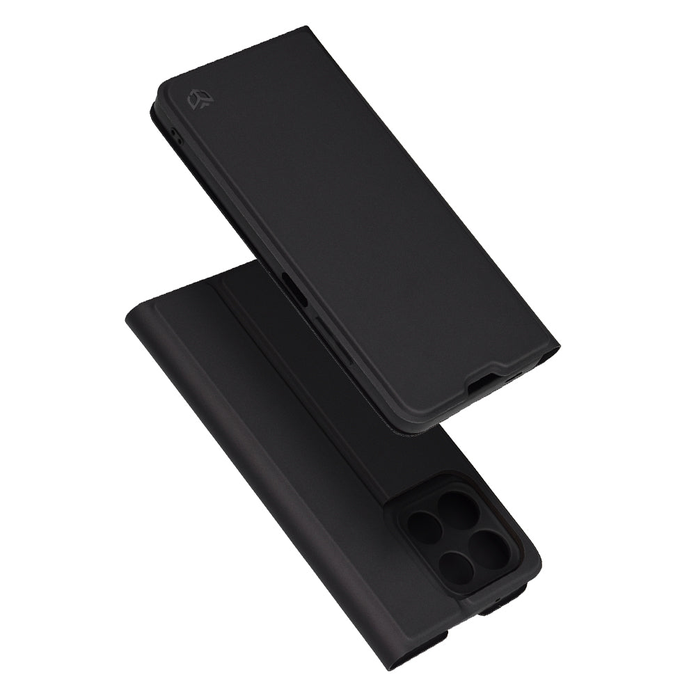 Deksel for Motorola Moto G86, Techsuit, Magskin Book, Svart