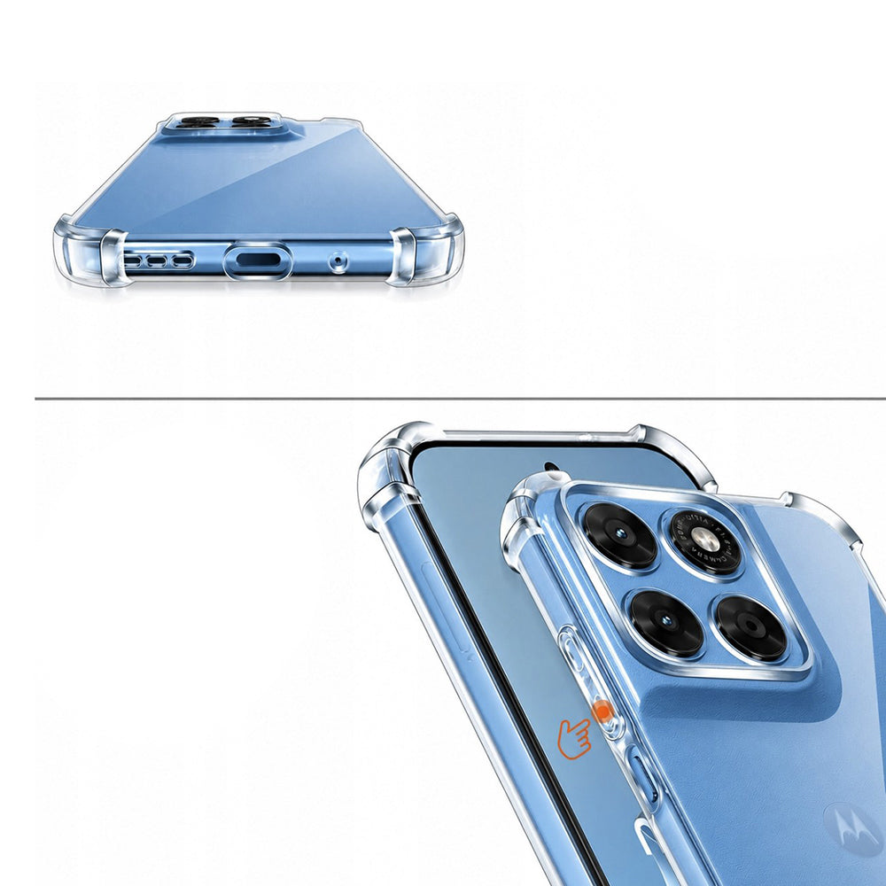Deksel for Motorola Moto G87 / G77 / G67, Techsuit, Støtsikker Klar, Transparent