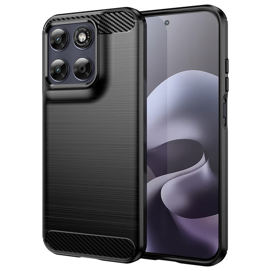 Deksel til Motorola Moto G87, Techsuit, Karbon, Svart
