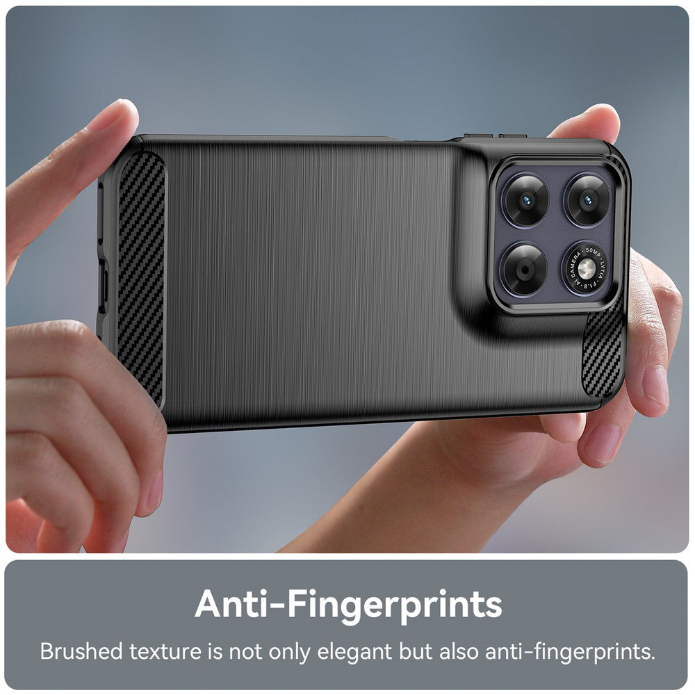Deksel til Motorola Moto G87, Techsuit, Karbon, Svart