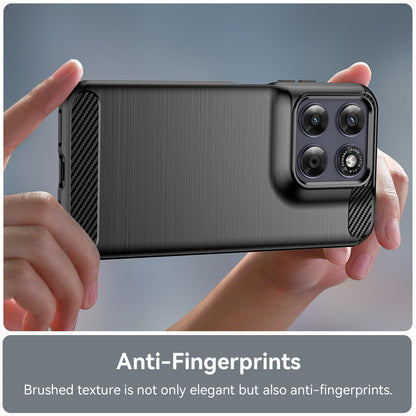 Deksel til Motorola Moto G87, Techsuit, Karbon, Svart
