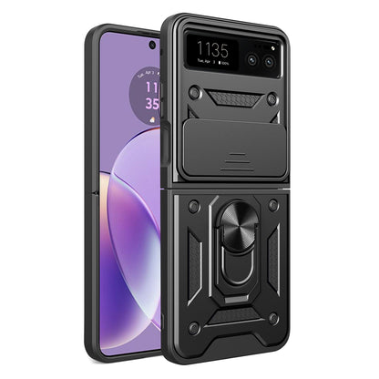 Deksel til Motorola Razr 40, Techsuit, CamShield, Svart